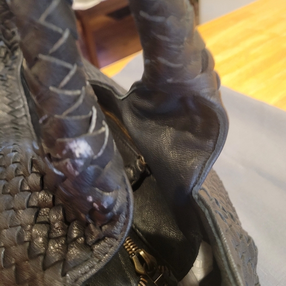 🔳EUC~ PLATANIA GENUINE LEATHER SHOULDER BAG - Picture 12 of 13